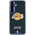 NBA Los Angeles Lakers Black Primary Logo Galaxy S25 Clear Case